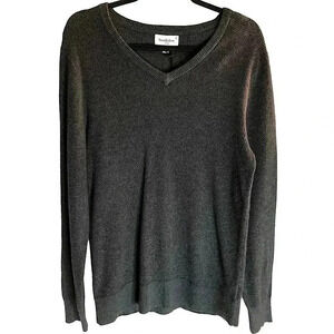NEW Goodfellow and Co Gray V-neck Loose Fit Pullover Knit Sweater unisex